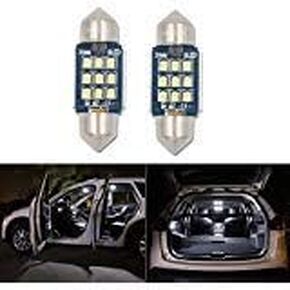 DE3175 LED Bulb 12V-24V 31MM DE3022 6000K White C5W 3022 6428 6430 7065 DE3021 DE3023 Canbus Error Free for Interior Dome Reading Number Plate Map Trunk Light,2 Pack