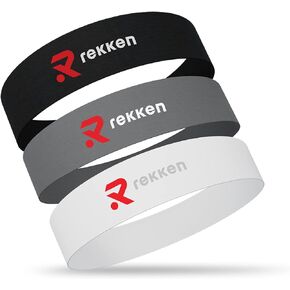 Sports Headbands for Men & Sweatbands for Women Workout - Running Headbands for Men Perfect for Heavy Sweaters - Breathable Sports Headbands for Women - Workout Headbands for Men (Pack of 3)