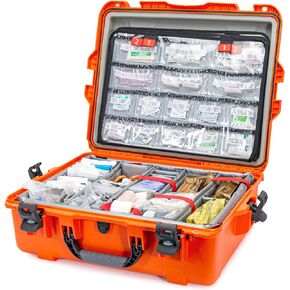 Nanuk 940 EMS Emergency Medical Service/First Aid Hardcase with Lid Organizer and Divider System (Black)