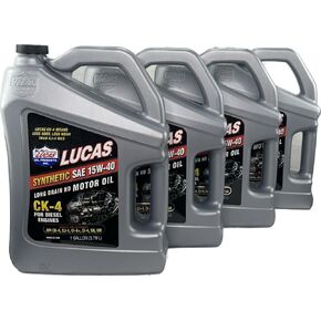 11247 Lucas Synthetic 15-40 CK-4 Motor Oil | Case of 4 Gallons
