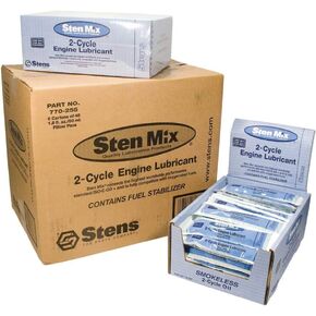 Stens New 770-255 2-Cycle Oil Mix, Size 1.8OZ, 6 Cartons of 48 Pillow Packs for All 2-Cycle Engines