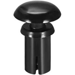 uxcell Push Clip Rivet 4mm x 8mm PCB Circuit Panel Nylon Fastener Black 50 Pcs