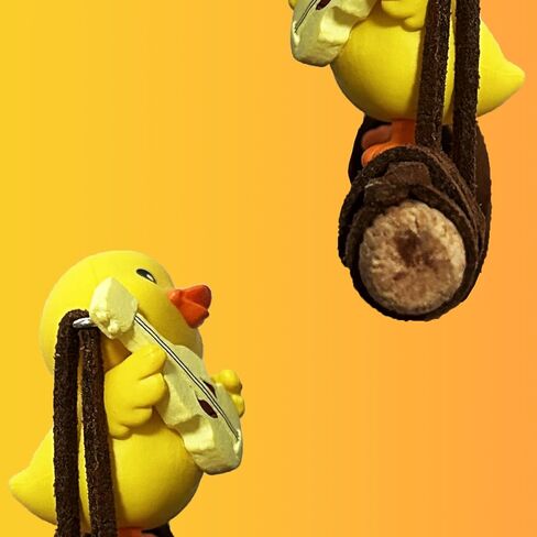 لطيف يتأرجح بطة سيارة شنقا زخرفة، ديكور السيارة مرآة الرؤية الخلفية الملحقات الداخلية قلادة الداخلية مرآة الرؤية الخلفية الديكور يتأرجح بطة معلقة أرجوحة لجميع القديسين (بطة الغيتار) in Kuwait