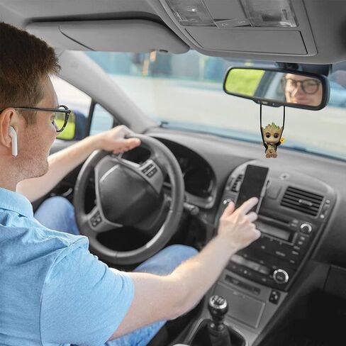 إكسسوارات تعليق السيارة، رجل الشجرة الصغير المبتسم، ملحقات تعليق مرآة السيارة، قلادة حلية لتزيين السيارة، ديكور تعليق مرآة السيارة in Kuwait