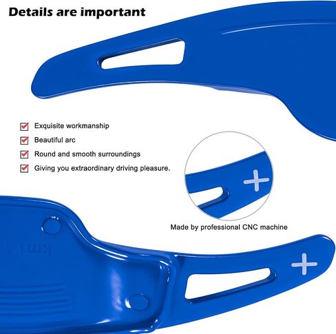 Aluminum Steering Wheel Shift Paddle Shifter Extension Cover Trim Fits for Chevy Chevrolet Camaro 2012 2013 2014 2015 & Cadillac CT6 XT5 2016 2017 2018 2019 Interior Accessories (Red) in Saudi Arabia