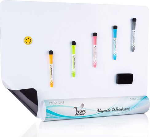17x11 inch - Magnetic whiteboard for The Fridge - Magnetic Dry Erase Board - Fridge whiteboard - Refrigerator whiteboard - White Board for Fridge - Dry Erase Board Magnetic - Magnetic White Board in Kuwait
