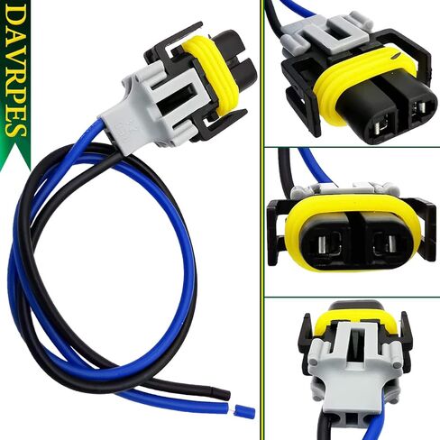 PT2298 Multi-Purpose Wire Connector Socket Compatible with Headlight Headlamp Fog Light Replace H11 H8 880 881 LED Bulb Female Wiring Adapter Pigtail Plug Replace#88862217 in Saudi Arabia