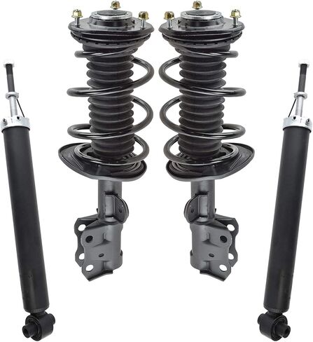 TRQ Front & Rear Quick Complete Loaded Strut Spring Assembly Shock Kit Set 4pc New for 2010-2015 Toyota Prius in Saudi Arabia