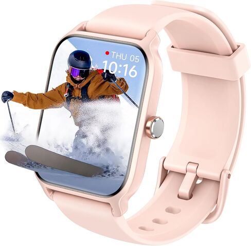 Smart Watch for Women Men,Compatible with iPhone/Android [1.8" HD Screen][Alexa Built-in]Waterproof Fitness Tracker with Bluetooth 5.3(Answer/Make),Heart Rate Monitor 100+ Sports Fitness Watch in Saudi Arabia