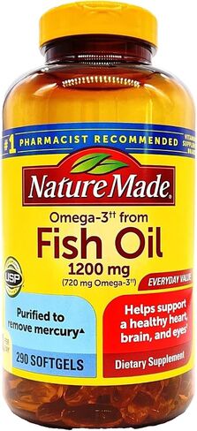 Made Nature أوميغا 3 من زيت السمك 660 مجم EPA + DHA، 290 كبسولة هلامية in Saudi Arabia