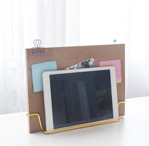 Exasinine 12.6x9 Inches Desktop Cork Board with Stand, Memo Board Bulletin Board Picture Board for Office Home Decor (Rose Gold) in Kuwait