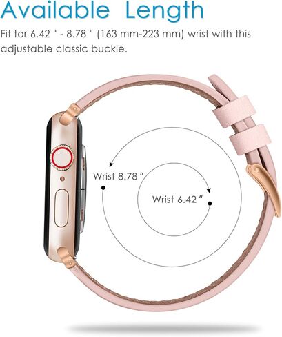 أساور Fintie متوافقة مع ساعة Apple 49 مم 45 مم 44 مم 42 مم 41 مم 40 مم 38 مم iWatch Ultra 2 1 SE Series 9 8 7 6 5 4 3 2 1، سوار معصم بديل من الجلد الأصلي in Kuwait