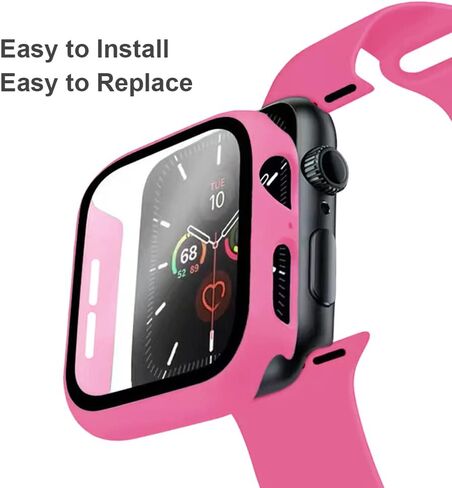 Silicone Sport Band and PC Case with Screen Protector for Apple Watch in Kuwait