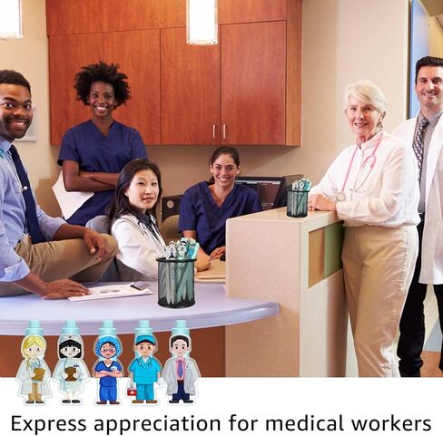 أقلام ممرضة لطيفة هدايا تقدير للأطباء والممرضات والعاملين في مجال الرعاية الصحية والتمريض وطلاب المدارس الطبية وهدايا التخرج ومستلزمات مكتب الطبيب حبر جل أسود 0.5 مم (10 قطع) Kauai Sun™ in Kuwait