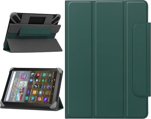 Universal Case for 7-8 inch Tablet with Foldable Stand Universal Tablet Case Protective Cover for 7"-8" Samsung Galaxy Tab/Lenovo/Huawei/PRITOM/Fire Tablet - Black in Saudi Arabia