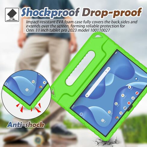 حافظة LTROP للأطفال لجهاز Walmart Onn 11 بوصة Tablet Pro 2023 (الموديل: 100110027)، حافظة خفيفة الوزن مقاومة للصدمات وقابلة للتحويل لجهاز Onn Tablet Pro 11 بوصة، وردي in Kuwait