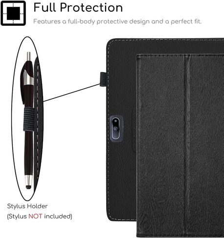 (for Pritom 10 Inch Tablet, Rear Middle Camera) Transwon Case for Pritom Tronpad M10 Tablet 10.1 Inch/SGIN E10P 10.1 Tablet/Digiland 10.1 Tablet Case DL1036 - Black in Saudi Arabia