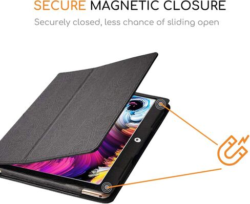 (for Pritom 10 Inch Tablet, Rear Middle Camera) Transwon Case for Pritom Tronpad M10 Tablet 10.1 Inch/SGIN E10P 10.1 Tablet/Digiland 10.1 Tablet Case DL1036 - Black in Saudi Arabia