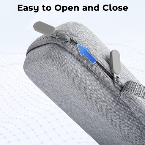 حقيبة حمل للسفر لتخزين الطابعة المحمولة من Odaro، متوافقة مع حرف M08F، M08F A4، طابعة حرارية MT800، مدمجة وخفيفة الوزن، مقاومة للماء والصدمات - رمادي in Kuwait