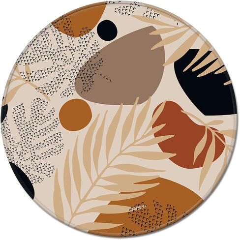 HOPONY Mouse Pad with Stitched Edge, Premium-Textured Mouse Mat, Non-Slip Rubber Base Mousepad for Laptop, Computer & PC,9.5×7.9 inches,Leaf Abstract in Kuwait