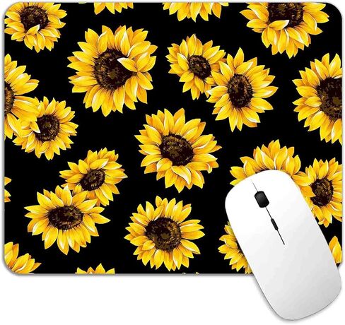 لوحة ماوس Garden Blooming Flowers، حصيرة ماوس على شكل زهور برية ملونة مع لوحة ماوس مطاطية مقاومة للماء ومضادة للانزلاق لأجهزة الكمبيوتر المكتبية وأجهزة الكمبيوتر، مقاس 9.5 × 7.9 بوصة in Saudi Arabia