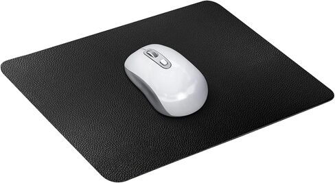 Mouse Pad, Genuine Leather Mouse Pad/Mat for Home or Office, Computer Mouse Pad for Wired/Wireless Bluetooth Mouse, Non-Slip Mousepad for Laptop/Computer/PC, 11 x 8 inches (Brown) in Saudi Arabia
