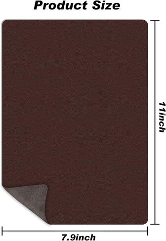 Mouse Pad, Genuine Leather Mouse Pad/Mat for Home or Office, Computer Mouse Pad for Wired/Wireless Bluetooth Mouse, Non-Slip Mousepad for Laptop/Computer/PC, 11 x 8 inches (Brown) in Saudi Arabia
