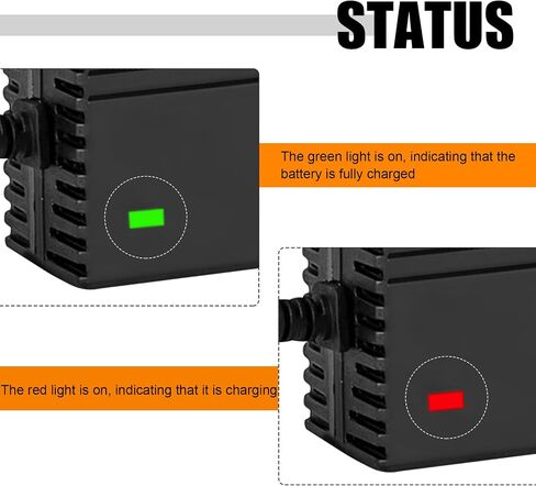 12V Battery Charger and Maintainer, Smart Charger Lead Acid Batteries with Clamps for Motorcycles, Trucks, Lawnmowers and Maintenance Charging for Cars, SUVs, RVs in Saudi Arabia