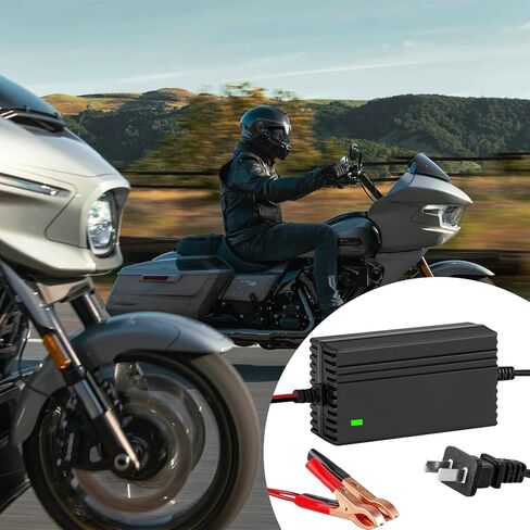 12V Battery Charger and Maintainer, Smart Charger Lead Acid Batteries with Clamps for Motorcycles, Trucks, Lawnmowers and Maintenance Charging for Cars, SUVs, RVs in Saudi Arabia