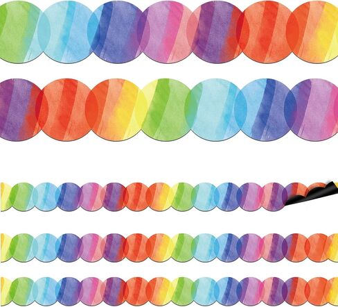 16PCS Magnetic Border Colorful Circles Die-Cut Magnetic Classroom Decoration in Saudi Arabia