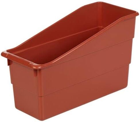 Really Good Stuff - 164450OR Durable Book and Binder Holder, 5½"x12½"x7½", 18 Colors (1 Bin) – Ideal for Narrow or Vertical Storage Needs Like Magazines, Books, Folders – Color-Code Home or Classroom in Saudi Arabia