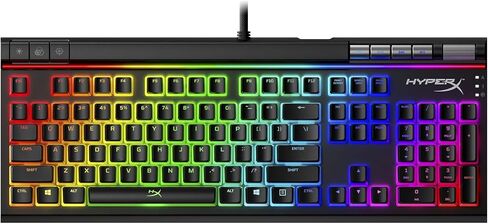 HyperX Alloy Elite 2 Mechanical Gaming Keyboard Red Switch RGB LED Backlit Customize Full Size 100% Anti-Ghosting 80 Million Keystrokes for PC PS4 PS5 Xbox Series X|S Xbox One (Renewed) in Saudi Arabia