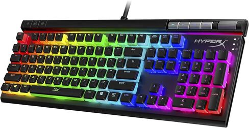 HyperX Alloy Elite 2 Mechanical Gaming Keyboard Red Switch RGB LED Backlit Customize Full Size 100% Anti-Ghosting 80 Million Keystrokes for PC PS4 PS5 Xbox Series X|S Xbox One (Renewed) in Saudi Arabia