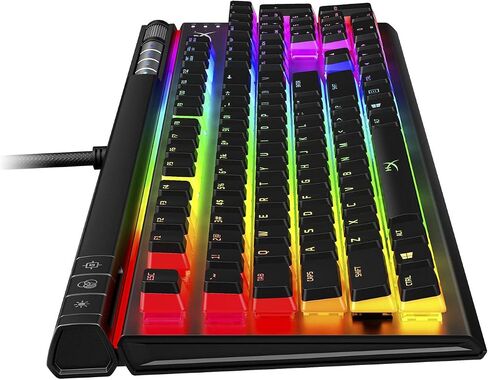 HyperX Alloy Elite 2 Mechanical Gaming Keyboard Red Switch RGB LED Backlit Customize Full Size 100% Anti-Ghosting 80 Million Keystrokes for PC PS4 PS5 Xbox Series X|S Xbox One (Renewed) in Saudi Arabia
