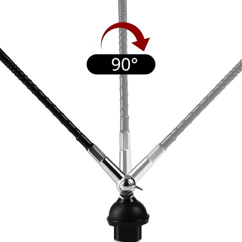 Radioddity CB-514 CB Antenna 23 inch High Gain Whip Antenna 27 Mhz with Adjustable Angle,157 inch Cable for CB Radios in Saudi Arabia