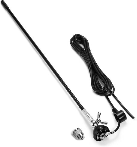Radioddity CB-514 CB Antenna 23 inch High Gain Whip Antenna 27 Mhz with Adjustable Angle,157 inch Cable for CB Radios in Saudi Arabia