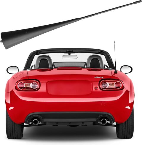 13 بوصة دوامة المطاط هوائي لمازدا MX5 مياتا (2006-2024) ، مازدا MX-5 مياتا 2006 2007 2008 2009 2010 2011 2012 2013 2014 2015 2016 2017 2018 2019 2020 2021 2022 2023 سارية استبدال الهوائي in Kuwait