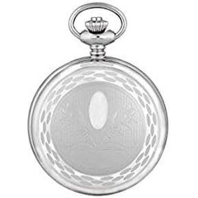 حلقة الصياد الفولاذ المقاوم للصدأ ساعة الجيب الميكانيكي الأبيض in Kuwait