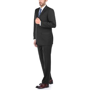 100% Wool Fashion Business Suit Classic Regular Fit Solid Color in Saudi Arabia