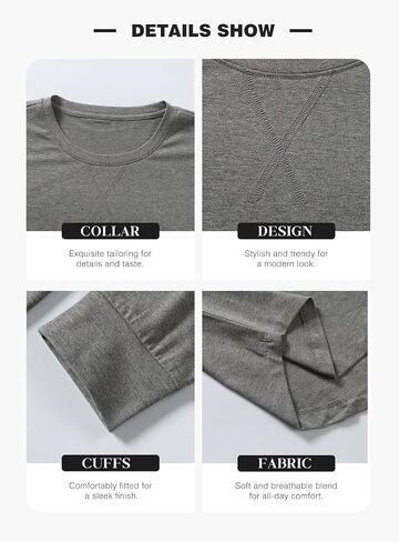 JMIERR Men's 3 Pack Cotton Hipster Hip Hop Longline Crewneck T-Shirt, Short Sleeve Gym Workout Athletic T Shirts for Men Pack,3XL, Black/Dark Grey/Red in Saudi Arabia