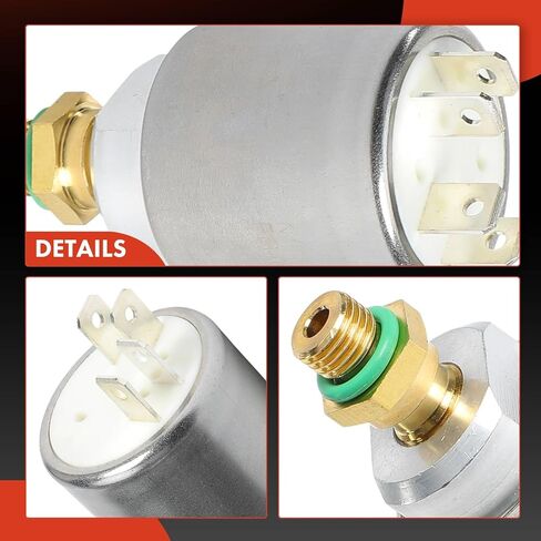 A-Premium A/C التبديل trinary-Trinary HPCO CF LPCO [4 دبابيس] متوافق مع Toyota Tercel 1988-1989 و Chevrolet Prizm 1998-1999 & Geo Prizm 1991-1997 & International Harvester Prostar 2008-2015 in Kuwait