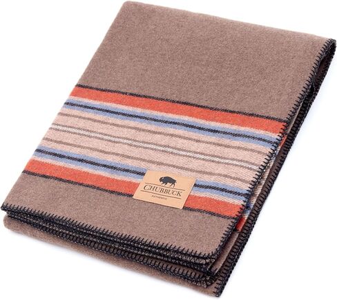 Chubbuck 100% Wool Blanket Camping (60" x 84") - Soft Wool Blanket for Winter - Large Wool Blanket for Camping - Pure Wool Blankets for Cold Weather - Wool Fire Retardant Blanket - Forest in Saudi Arabia