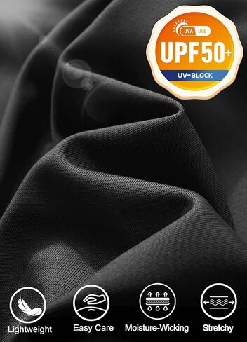 KINSWT Men's UPF 50+ Rash Guard Long Sleeve Sun Protection UV SPF Shirts Quick Dry Lightweight Fishing Swim T-Shirts in Kuwait