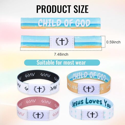 Daily Bible Verse Bracelets,Wearable Bible Verse Bracelet with NFC Music,Waterproof Smart Bracelets,Daily Obtain Via Smartphone,Christian Gifts for Men Women Teens in Kuwait