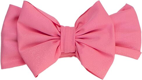 RuffleButts Girls UPF50+ Shimmer Swim Bow Headband in Saudi Arabia