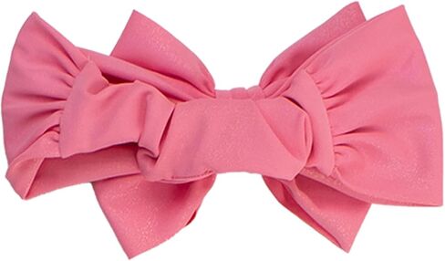 RuffleButts Girls UPF50+ Shimmer Swim Bow Headband in Saudi Arabia