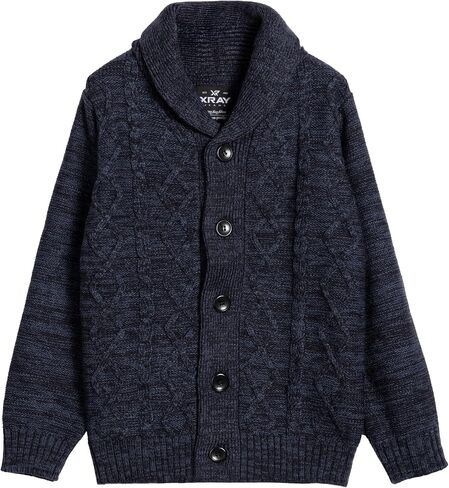 X RAY Boy's Cable Knit Cardigan (S - XL) in Saudi Arabia