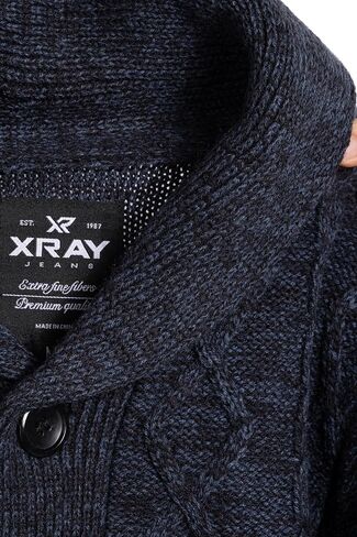 X RAY Boy's Cable Knit Cardigan (S - XL) in Saudi Arabia