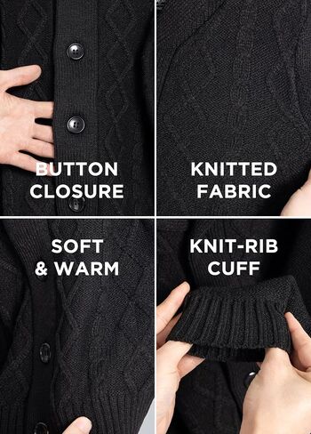 X RAY Boy's Cable Knit Cardigan (S - XL) in Saudi Arabia