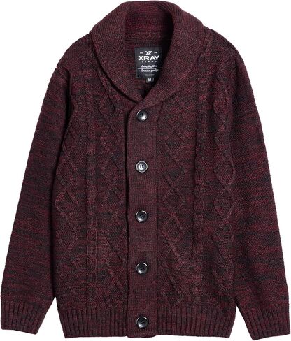 X RAY Boy's Cable Knit Cardigan (S - XL) in Saudi Arabia